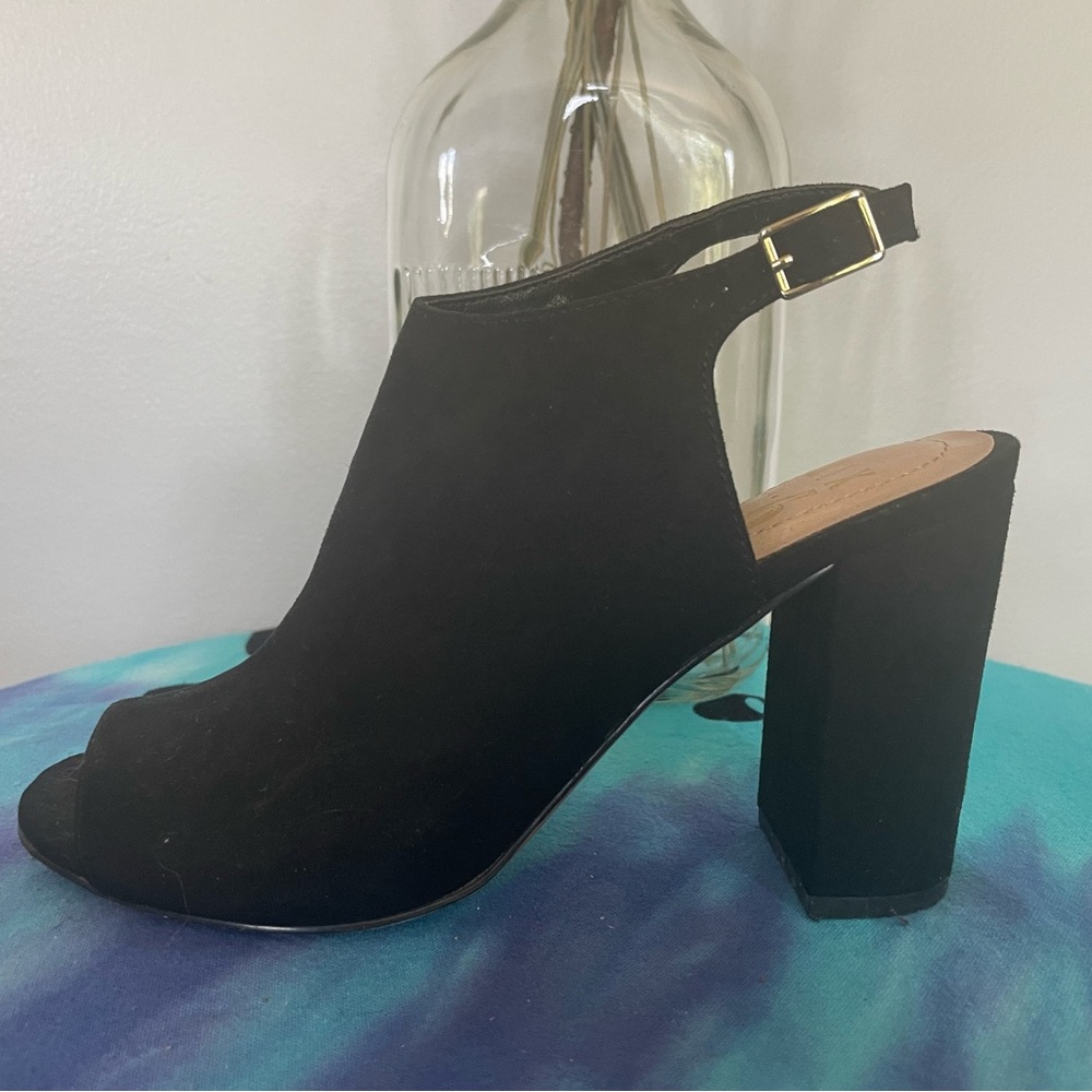 Mix No. 6 Elegant Black Women's Slingback Heels Size 7
